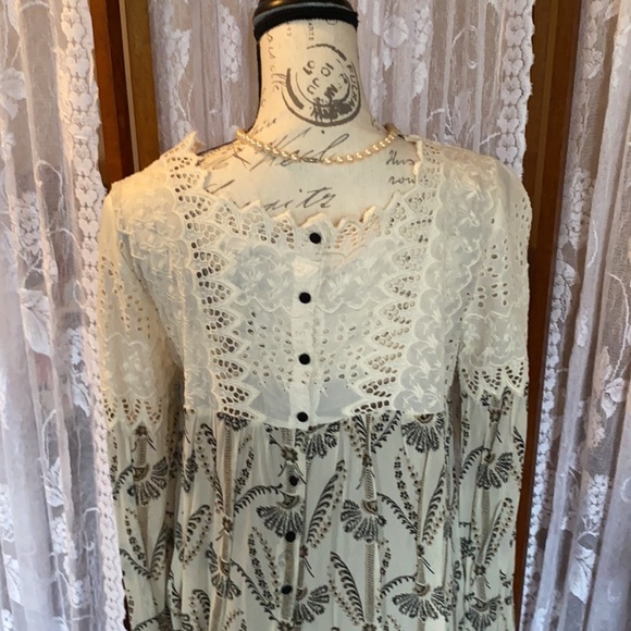 Eyelet Lace Blouse by Floreat